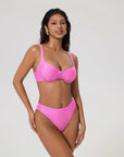 Color Block Underwire 2 Piece Swimsuit