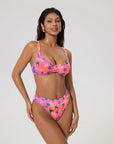 Color Block Underwire 2 Piece Swimsuit