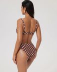 Color Block Underwire 2 Piece Swimsuit