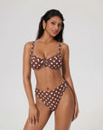 Color Block Underwire 2 Piece Swimsuit