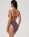 Color Block Underwire 2 Piece Swimsuit