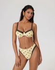 Color Block Underwire 2 Piece Swimsuit