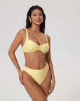 Color Block Underwire 2 Piece Swimsuit