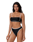 Bandeau High Waisted Bikini Set 2 Piece Swimsuits-SUUKSESS-SUUKSESS