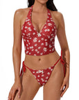 Halter String Cheeky Thong Bikini Set-SUUKSESS-SUUKSESS