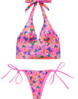 Halter String Cheeky Thong Bikini Set-SUUKSESS-SUUKSESS