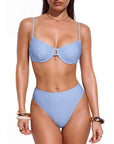 High Waisted Underwire Bikini Set
