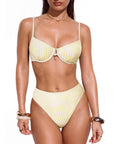 High Waisted Underwire Bikini Set