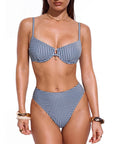 High Waisted Underwire Bikini Set