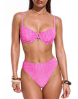 High Waisted Underwire Bikini Set