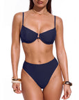 High Waisted Underwire Bikini Set