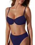 High Waisted Underwire Bikini Set