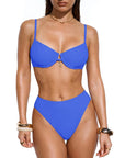 High Waisted Underwire Bikini Set