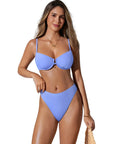 High Waisted Underwire Bikini Set-SUUKSESS-Sky Blue-XS-SUUKSESS
