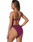 High Waisted Underwire Bikini Set-SUUKSESS-SUUKSESS