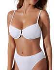 High Waisted Underwire Bikini Set-SUUKSESS-SUUKSESS