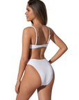 High Waisted Underwire Bikini Set-SUUKSESS-SUUKSESS