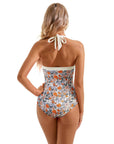 Retro Halter Bathing Suit