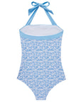 Retro Halter Bathing Suit