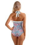 Retro Halter Bathing Suit
