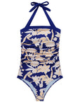 Retro Halter Bathing Suit