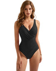 SUUKSESS Women Retro One Piece Swimsuit Sexy Tummy Control Bathing Suit-SUUKSESS-SUUKSESS