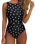 Backless Ruched Bathing Suit