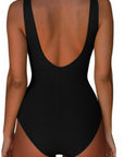 Backless Ruched Bathing Suit-Swimwear-SUUKSESS-SUUKSESS