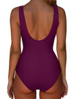 Backless Ruched Bathing Suit