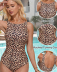 Backless Ruched Bathing Suit-Swimwear-SUUKSESS-SUUKSESS