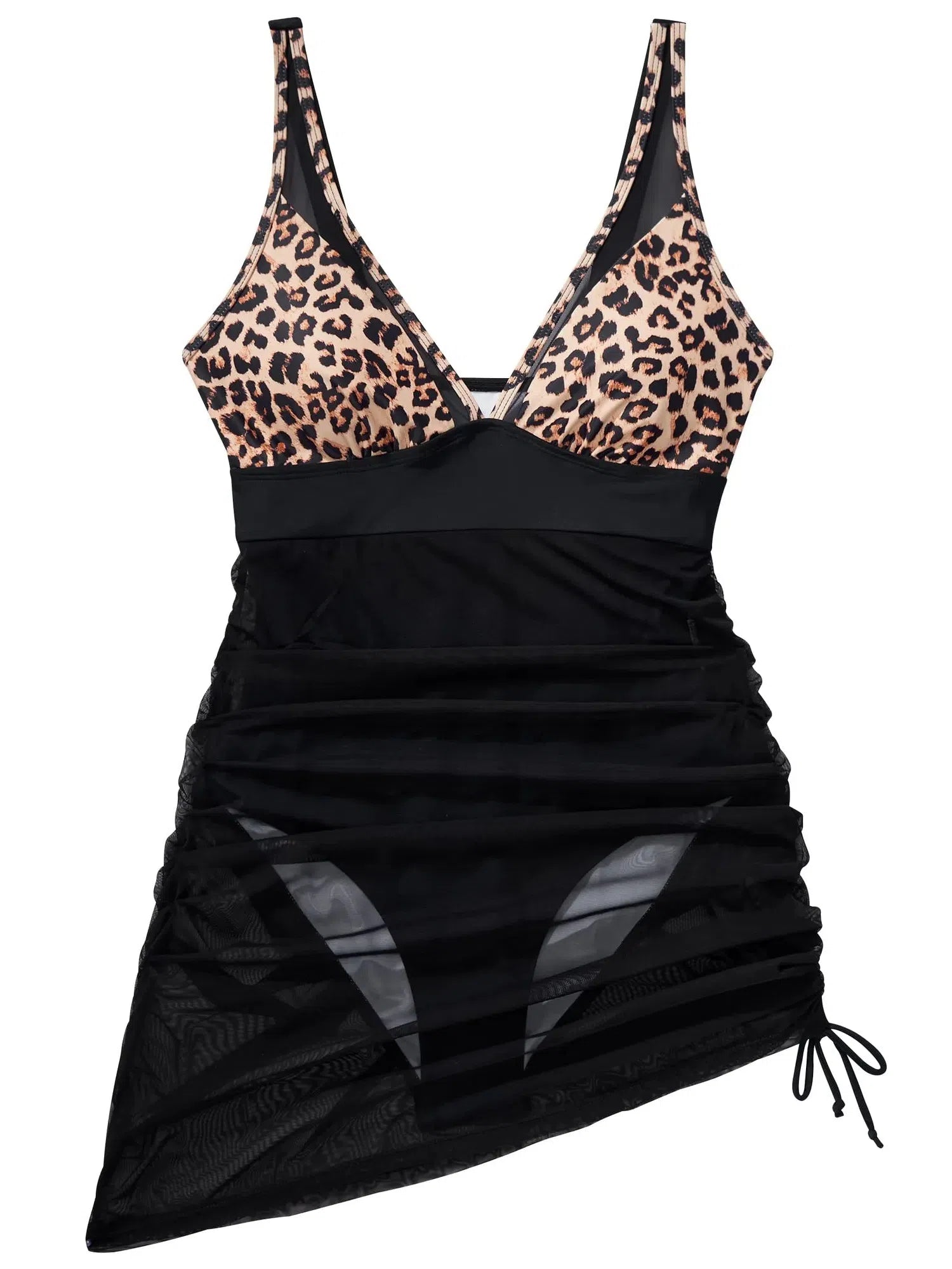 Mesh Dress Bathing Suit-Swimwear-SUUKSESS-SUUKSESS