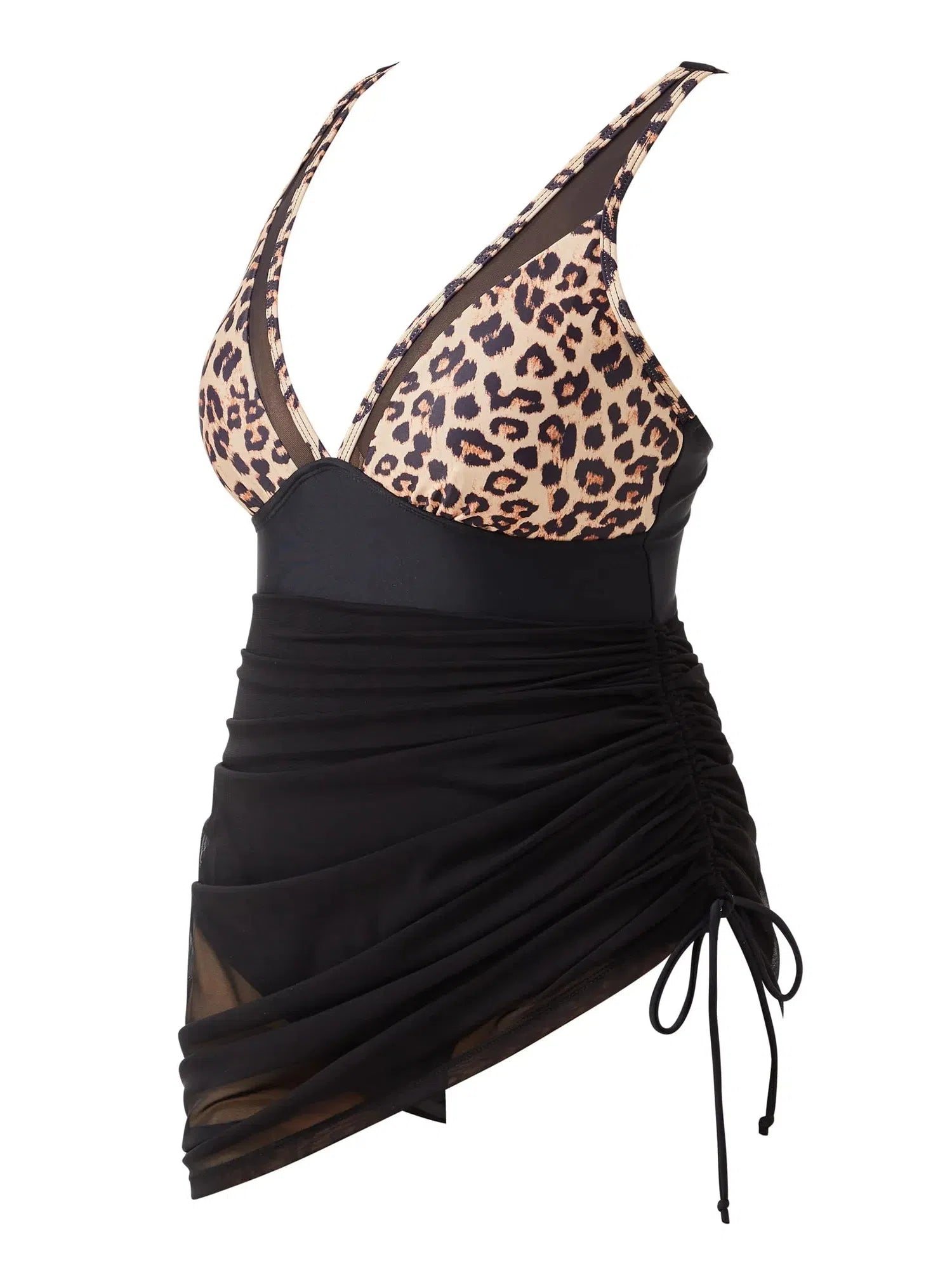 Mesh Dress Bathing Suit-Swimwear-SUUKSESS-SUUKSESS