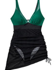 Mesh Dress Bathing Suit-Swimwear-SUUKSESS-SUUKSESS