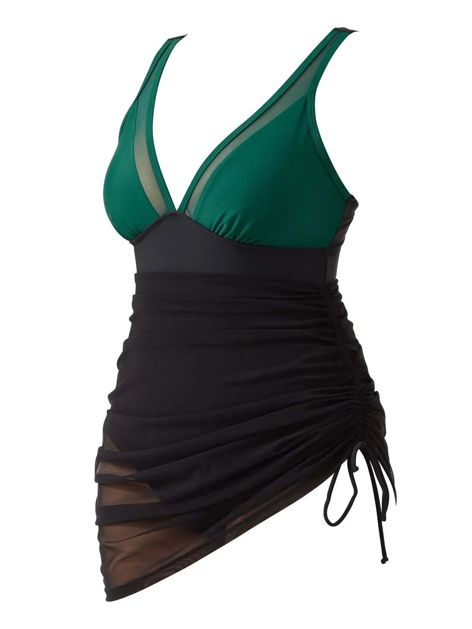 Mesh Dress Bathing Suit-Swimwear-SUUKSESS-SUUKSESS