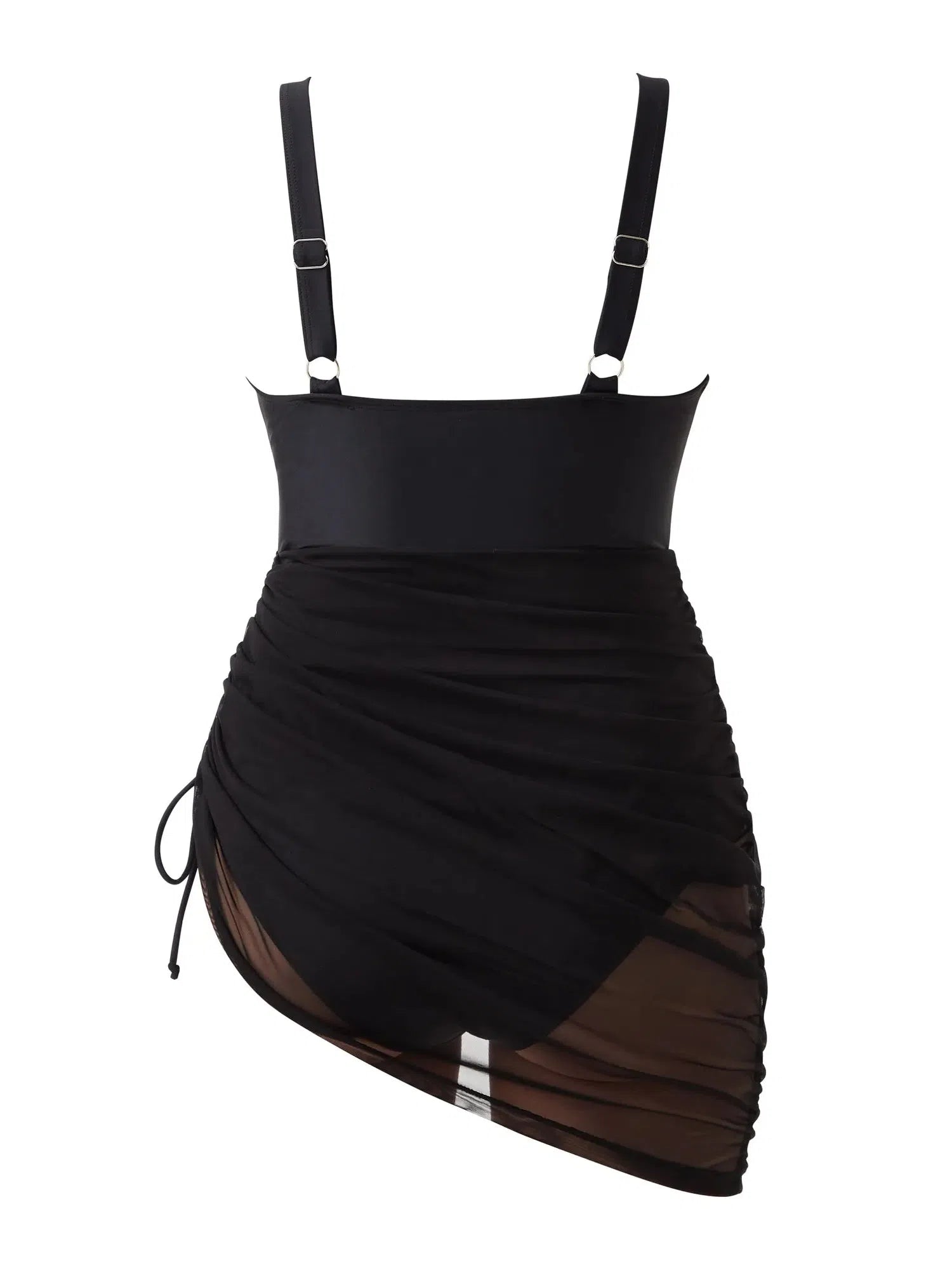 Mesh Dress Bathing Suit-Swimwear-SUUKSESS-SUUKSESS