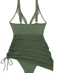 Mesh Dress Bathing Suit-Swimwear-SUUKSESS-SUUKSESS