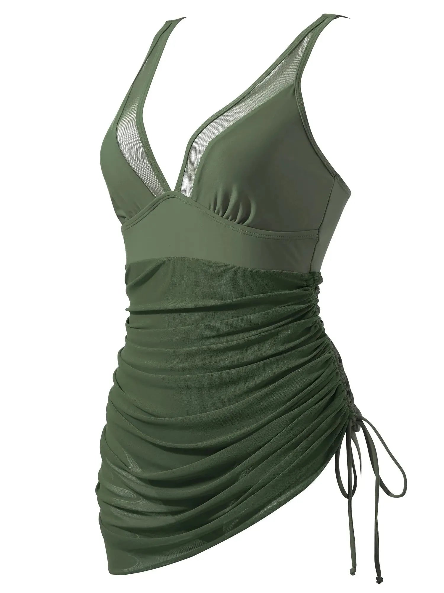 Mesh Dress Bathing Suit-Swimwear-SUUKSESS-SUUKSESS