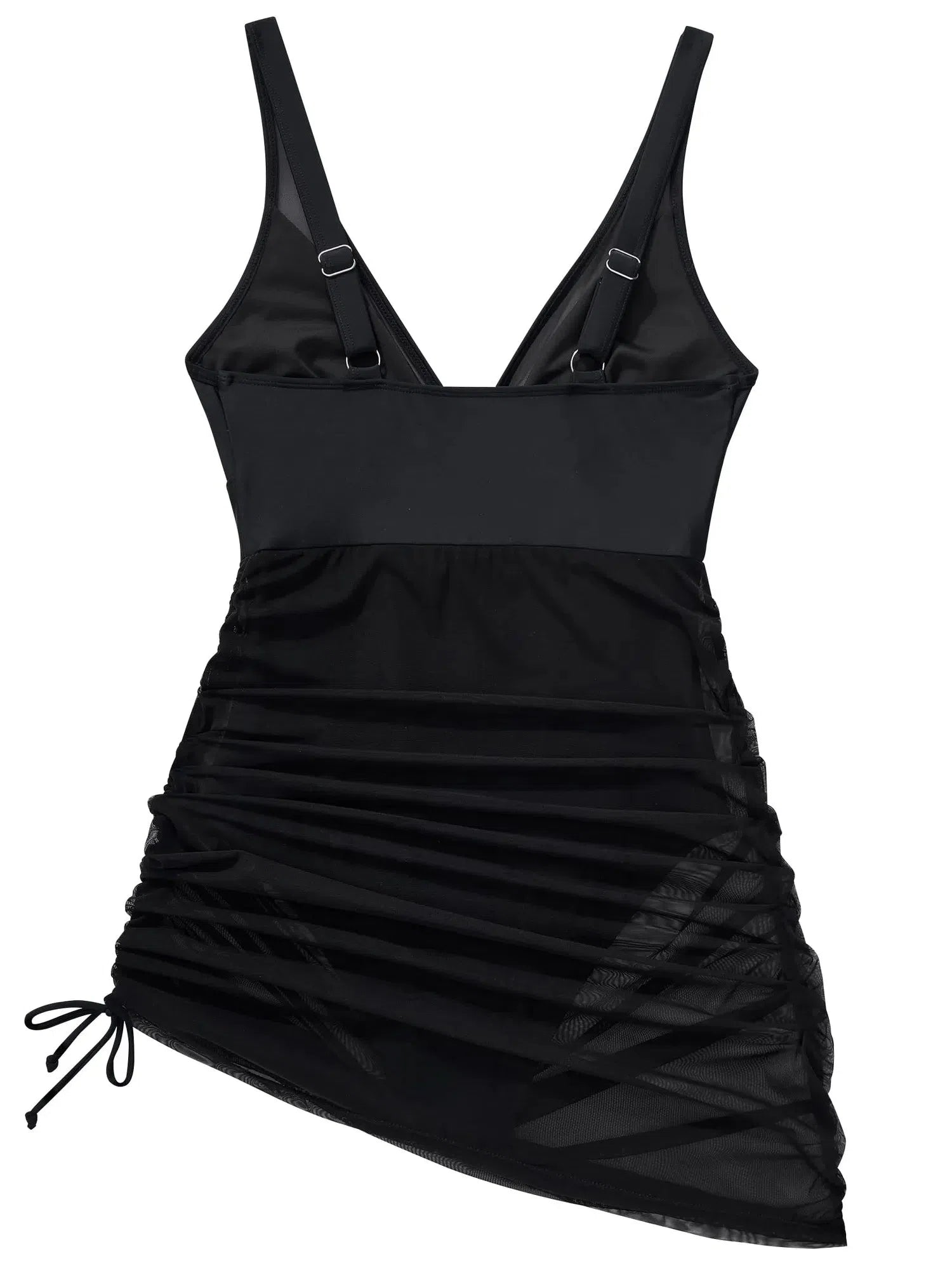 Mesh Dress Bathing Suit-Swimwear-SUUKSESS-SUUKSESS