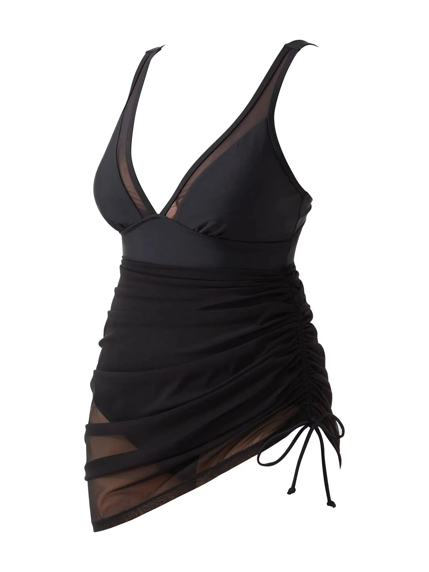 Mesh Dress Bathing Suit-Swimwear-SUUKSESS-SUUKSESS