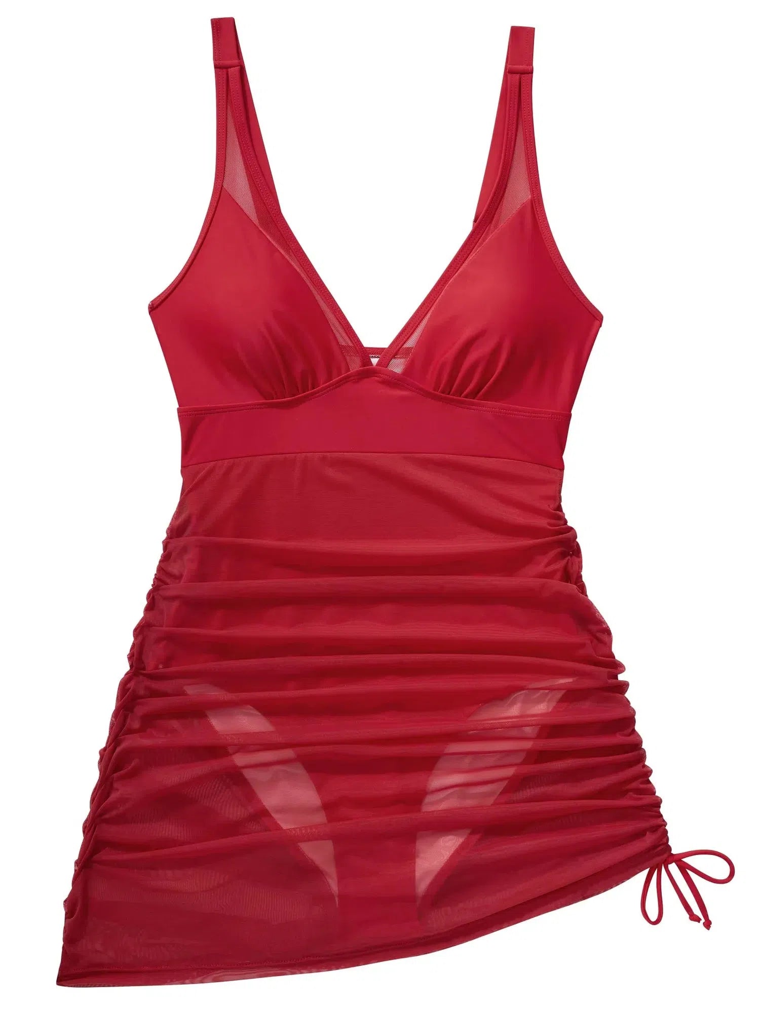 Mesh Dress Bathing Suit-Swimwear-SUUKSESS-SUUKSESS