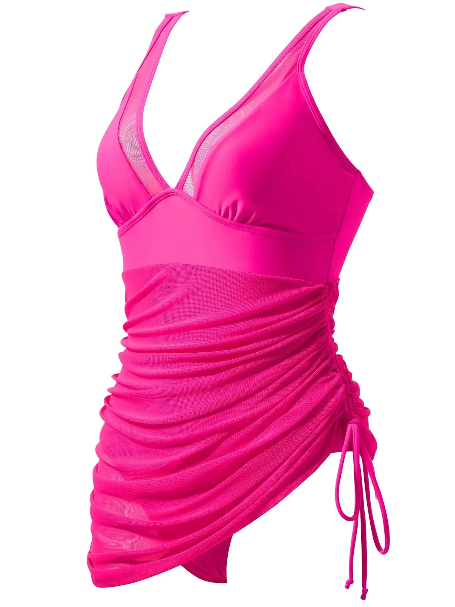 Mesh Dress Bathing Suit-Swimwear-SUUKSESS-SUUKSESS