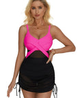 Mesh Crossover Dress Bathing Suit