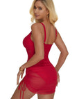 Mesh Crossover Dress Bathing Suit