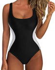 Slimming Line Square Neck Bathing Suit