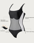 Slimming Line Square Neck Bathing Suit