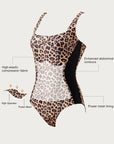 Slimming Line Square Neck Bathing Suit