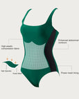 Slimming Line Square Neck Bathing Suit