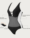 Crisscross Back & Front Bathing Suit-Swimwear-SUUKSESS-SUUKSESS