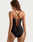 Crisscross Back & Front Bathing Suit-Swimwear-SUUKSESS-SUUKSESS