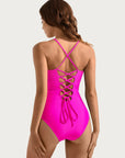 Crisscross Back & Front Bathing Suit-Swimwear-SUUKSESS-SUUKSESS